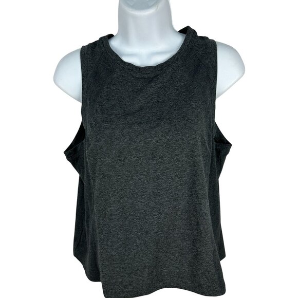 Members Mark Soft Rib Tank Top Charcoal Gray Size L Polyester/Spandex Blend - Picture 1 of 3